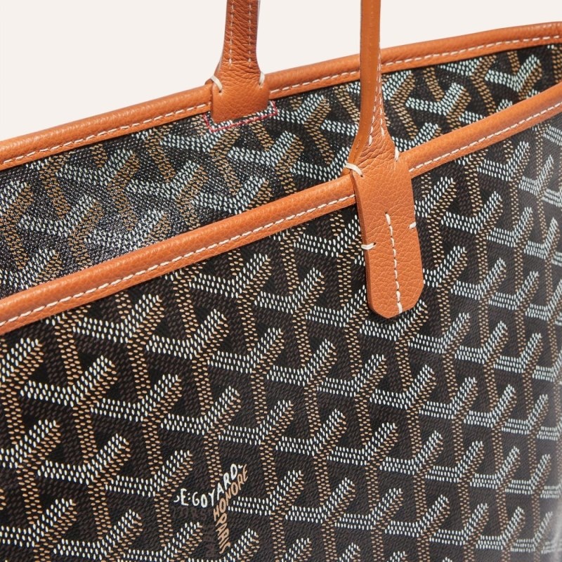 Goyard ARTOIS PM BAG Black / Brown | NHHW5933