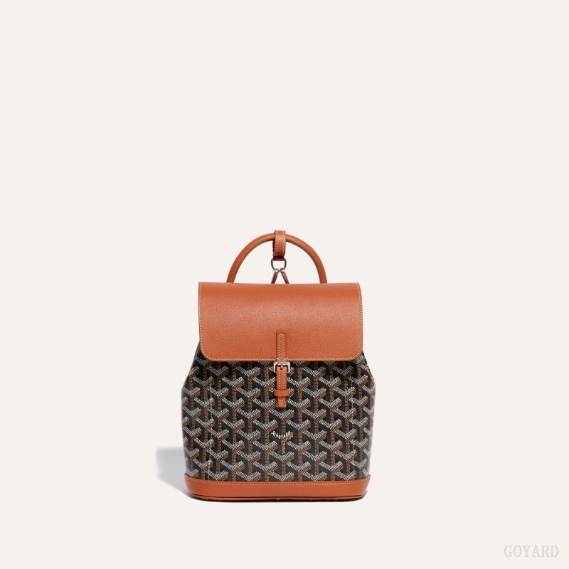 Goyard Alpin Mini Backpack Black / Brown | NOQJ4096