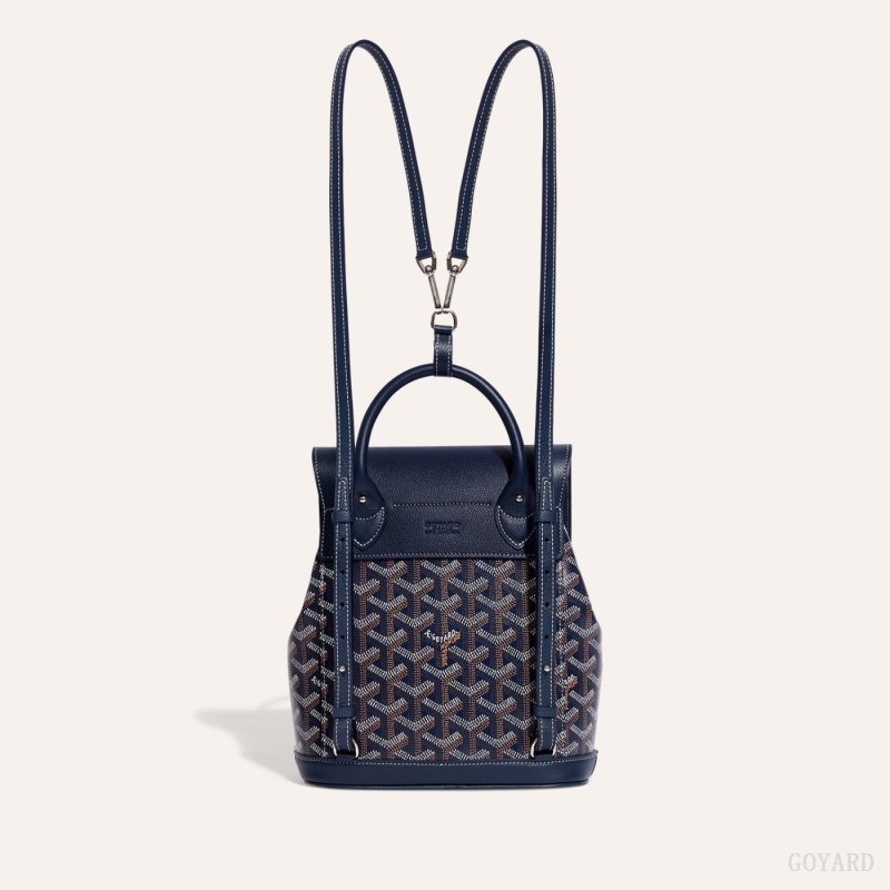 Goyard Alpin Mini Backpack Navy Blue | RHSX7930