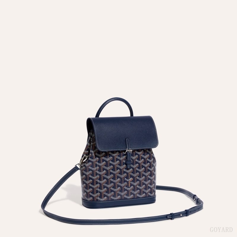 Goyard Alpin Mini Backpack Navy Blue | RHSX7930