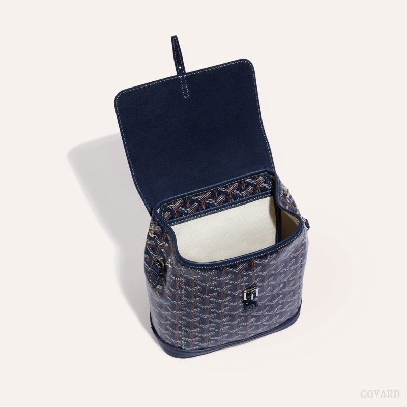 Goyard Alpin Mini Backpack Navy Blue | RHSX7930