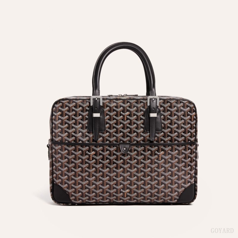 Goyard Ambassade MM Document Case Black | QDMI6392