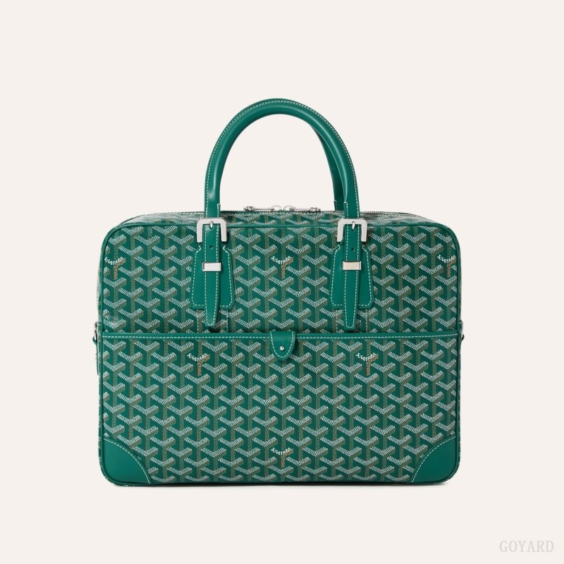 Goyard Ambassade MM Document Case Green | JRHI4393