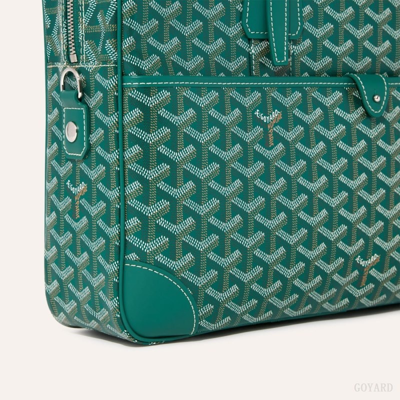 Goyard Ambassade MM Document Case Green | JRHI4393