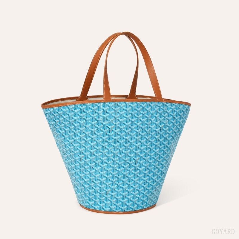 Goyard BELHARRA BAG Turquoise / Brown | THTH6914