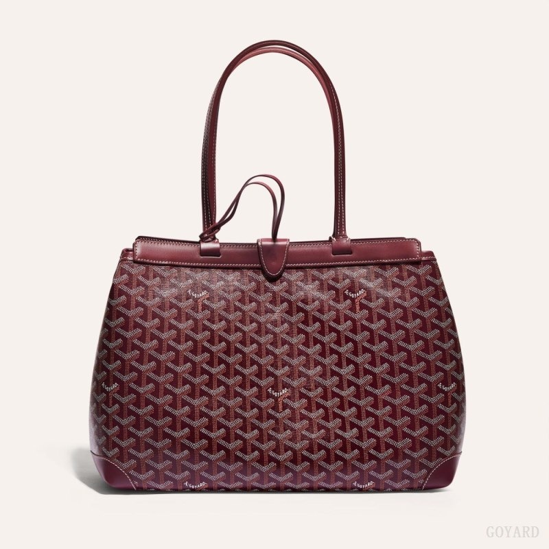 Goyard BELLECHASSE BIAUDE PM BAG Burgundy | CNAV9519