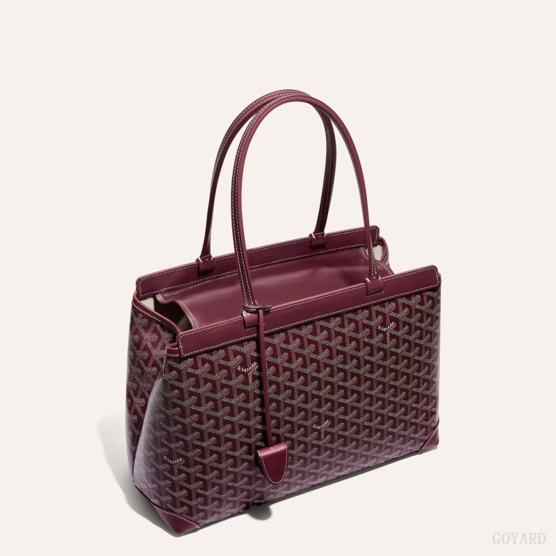 Goyard BELLECHASSE BIAUDE PM BAG Burgundy | CNAV9519