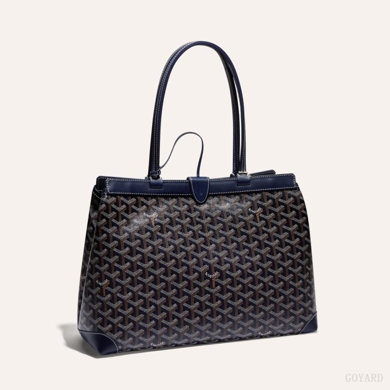 Goyard BELLECHASSE BIAUDE PM BAG Navy Blue | IPVF9374