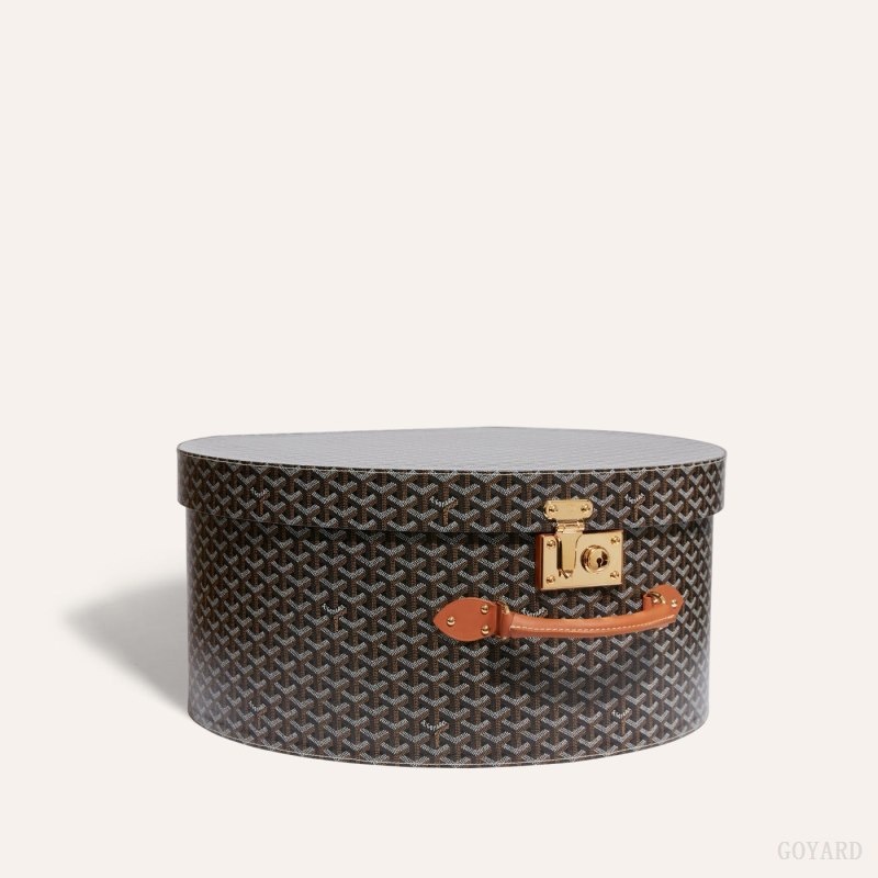 Goyard BOITE CHAPEAU Black / Brown | DLZL9692