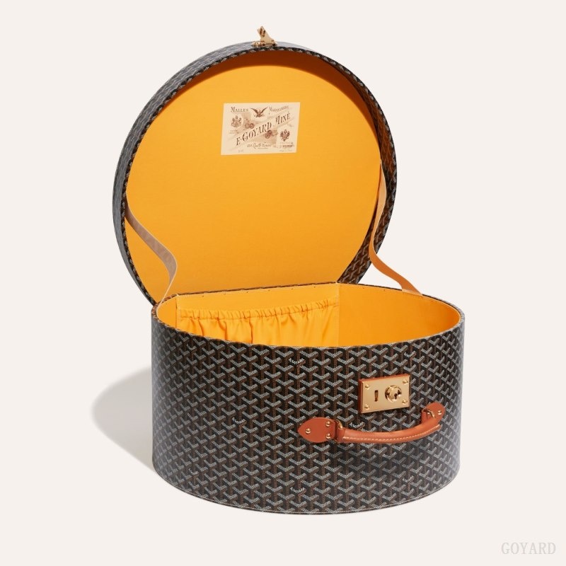 Goyard BOITE CHAPEAU Black / Brown | DLZL9692