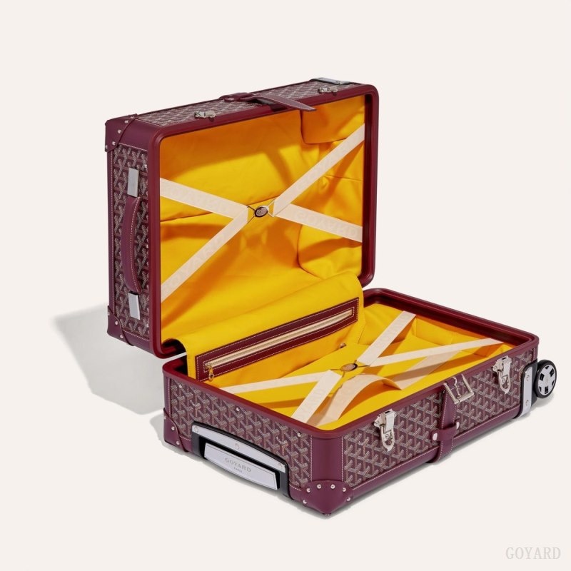 Goyard BOURGET PM TROLLEY CASE Burgundy | KIPI9552