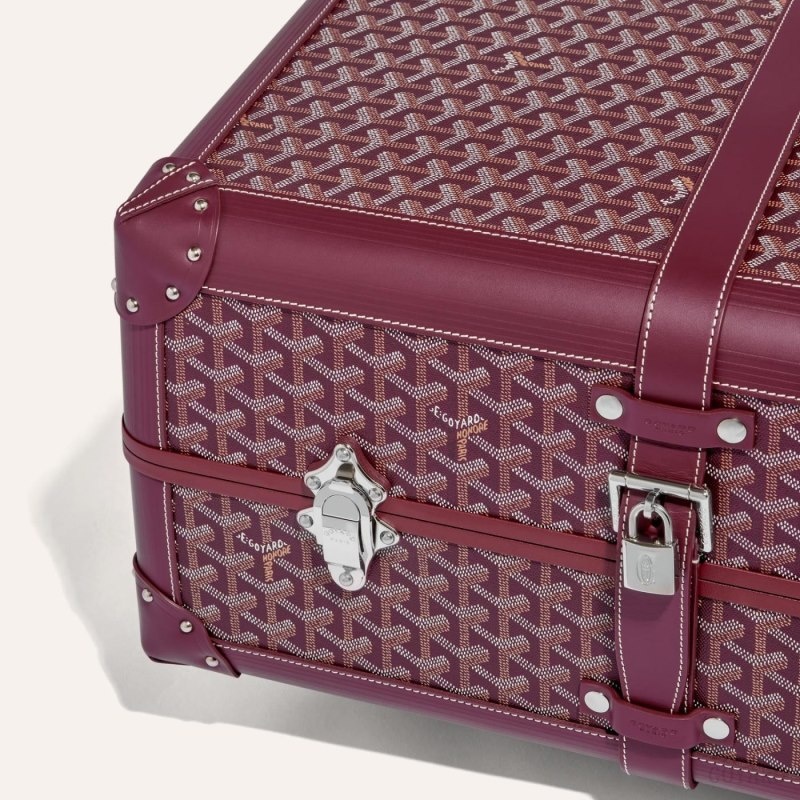 Goyard BOURGET PM TROLLEY CASE Burgundy | KIPI9552