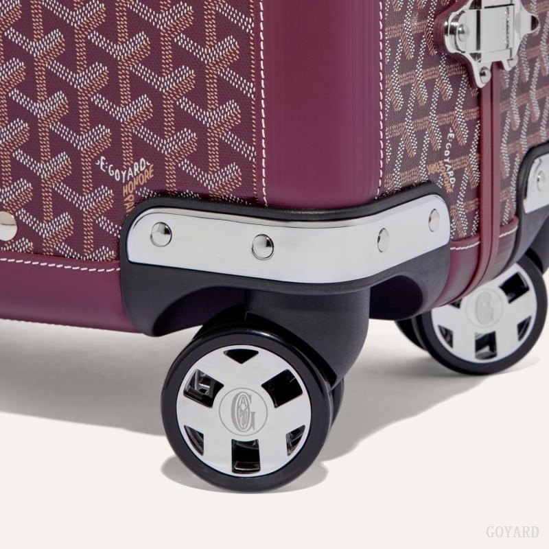 Goyard BOURGET PM TROLLEY CASE Burgundy | KIPI9552