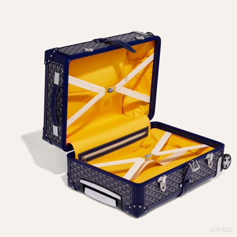 Goyard BOURGET PM TROLLEY CASE Navy Blue | TPUO6755