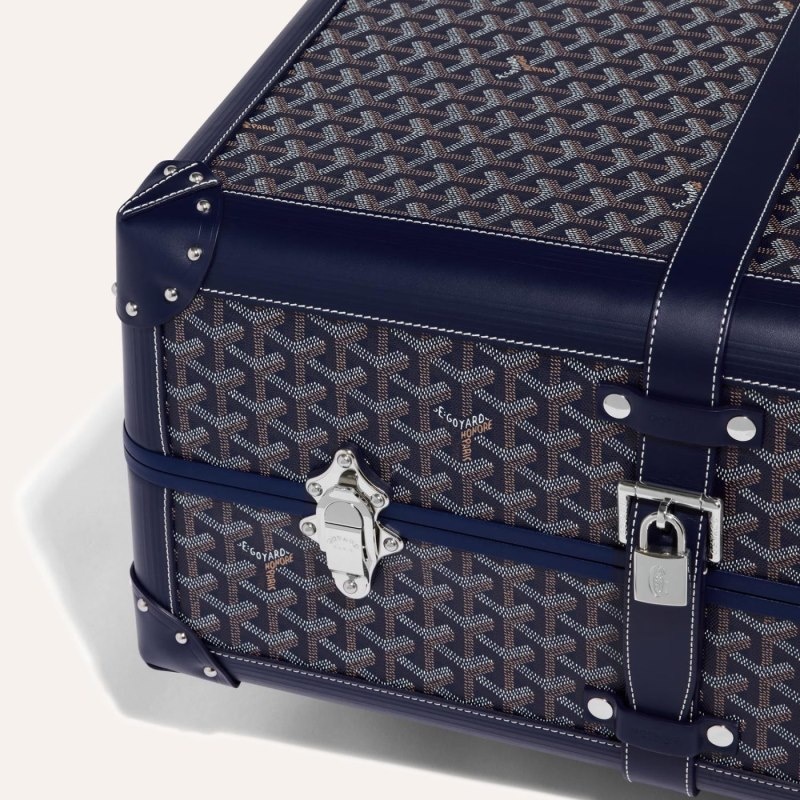 Goyard BOURGET PM TROLLEY CASE Navy Blue | TPUO6755