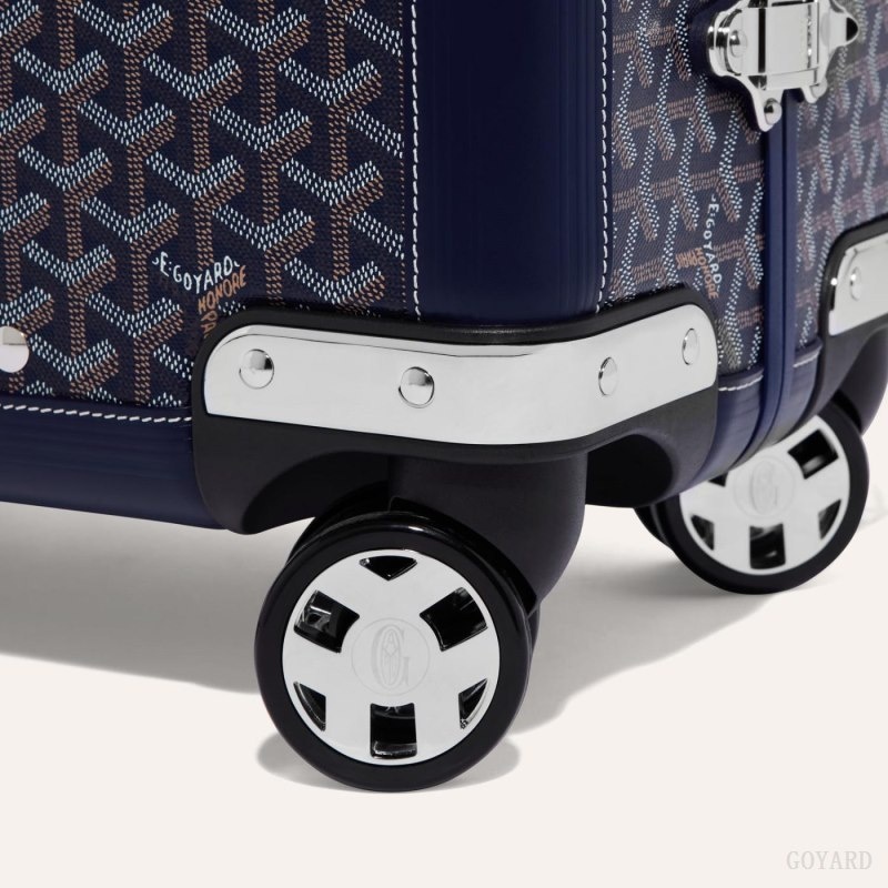 Goyard BOURGET PM TROLLEY CASE Navy Blue | TPUO6755