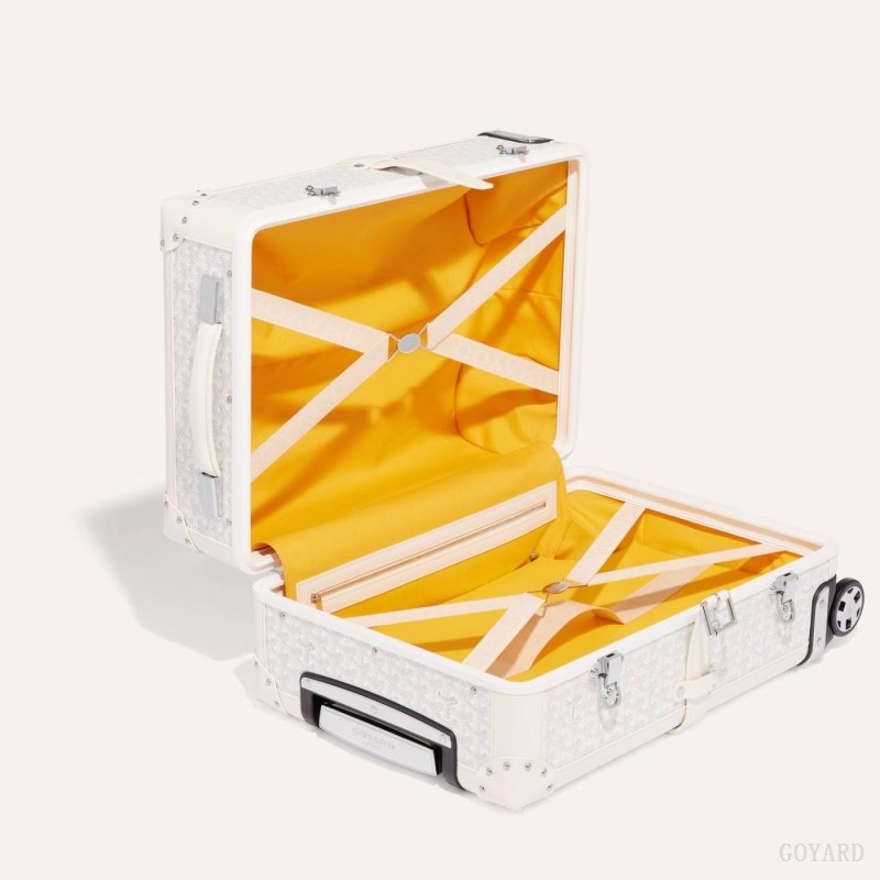 Goyard BOURGET PM TROLLEY CASE White | WEWA2602