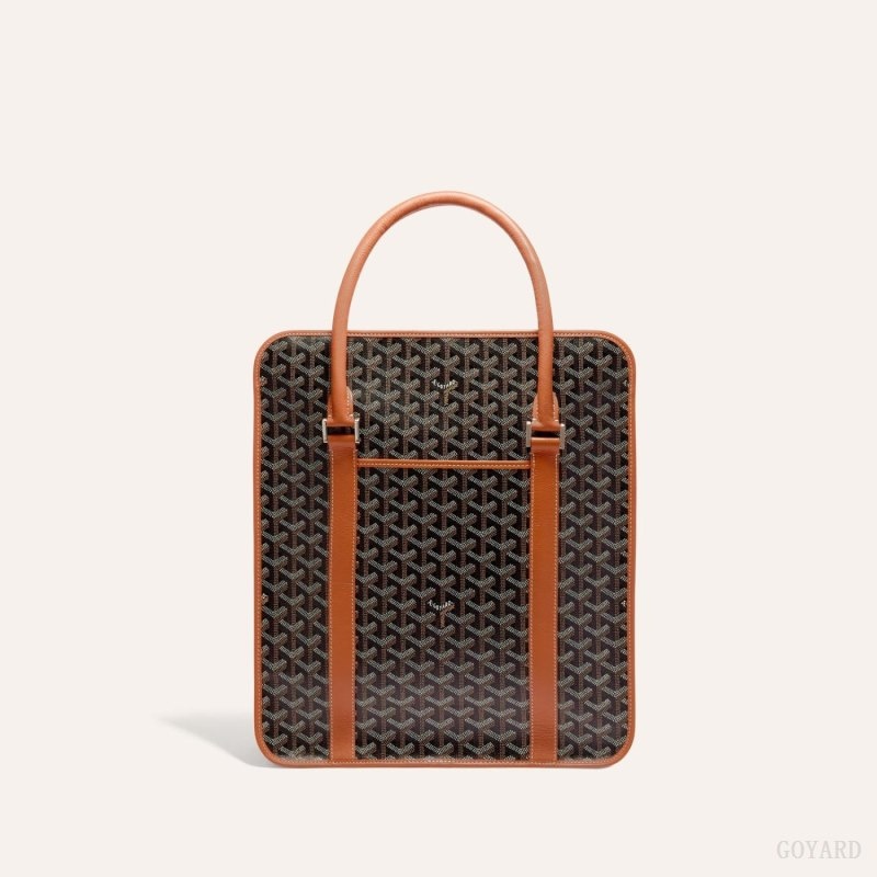 Goyard BOURGOGNE BAG Black / Brown | EUFB1569