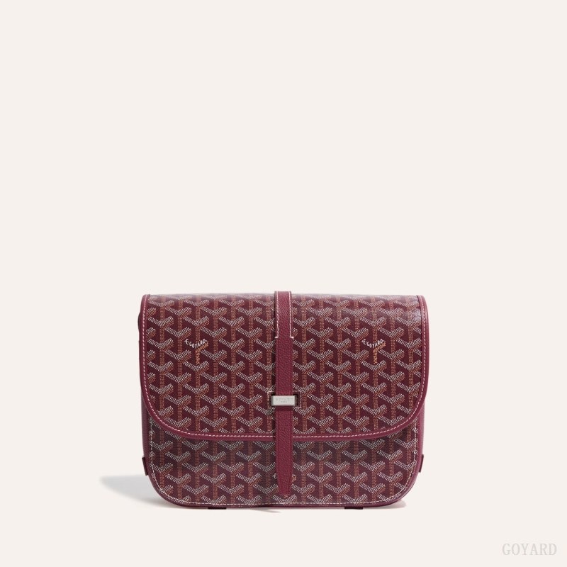 Goyard Belvedere MM Bag Burgundy | HKHI6486