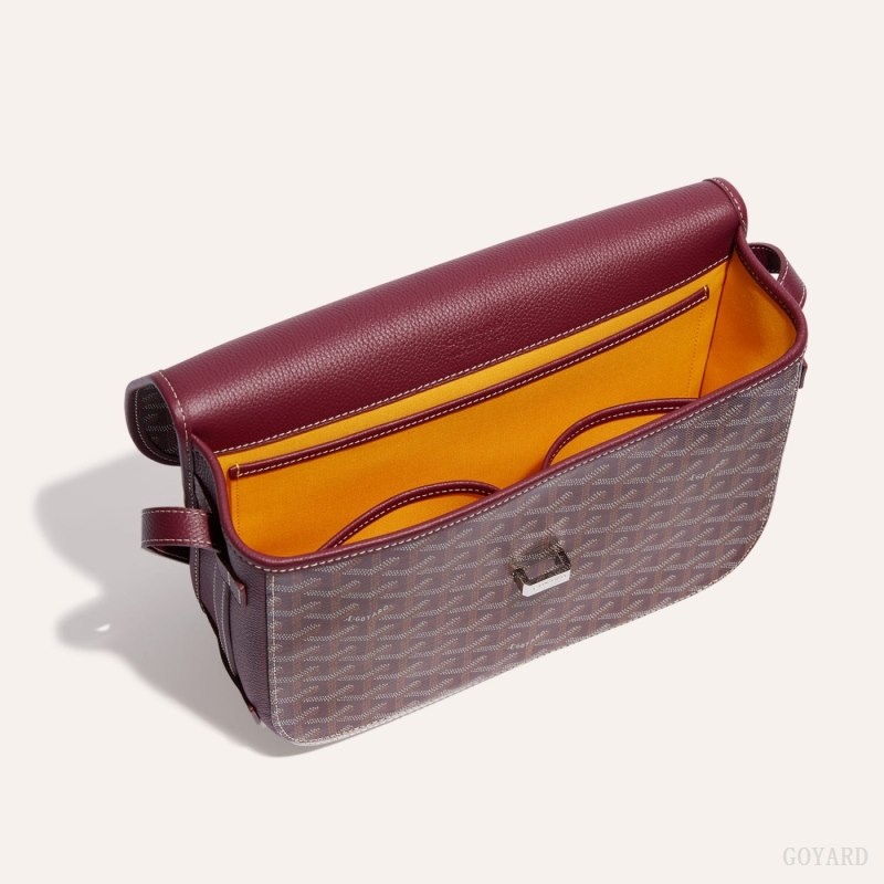 Goyard Belvedere MM Bag Burgundy | HKHI6486