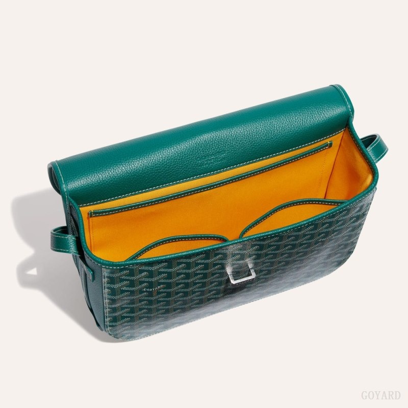 Goyard Belvedere MM Bag Green | HWXD9942