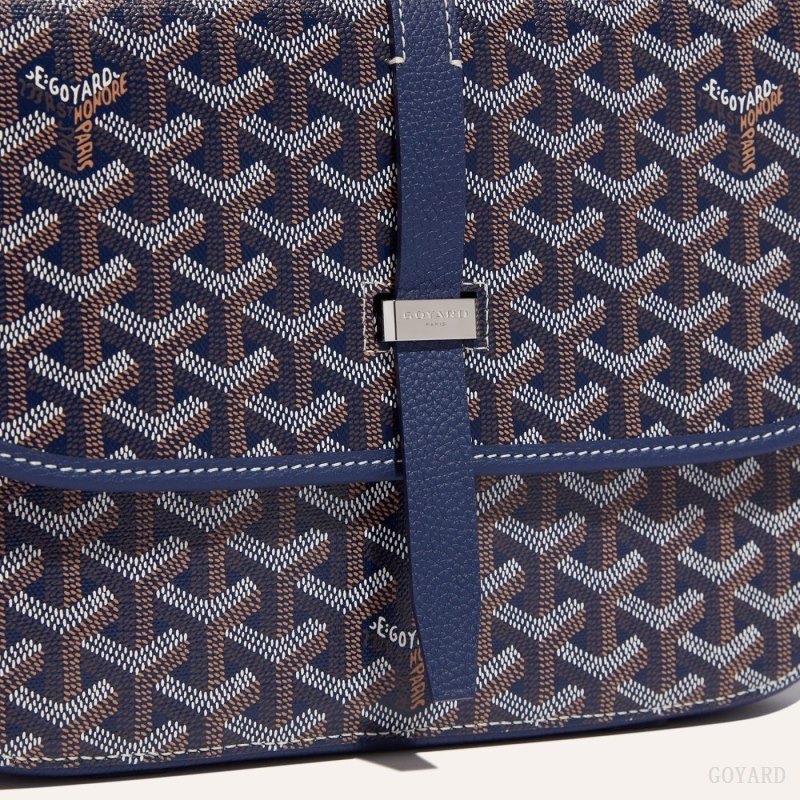 Goyard Belvedere MM Bag Navy Blue | PDZQ8489