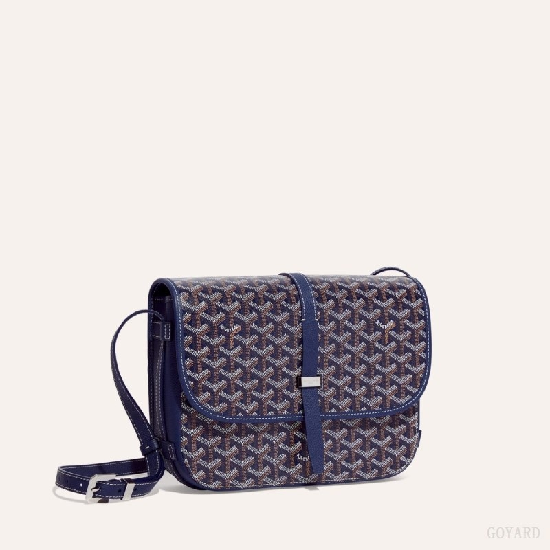 Goyard Belvedere MM Bag Navy Blue | PDZQ8489