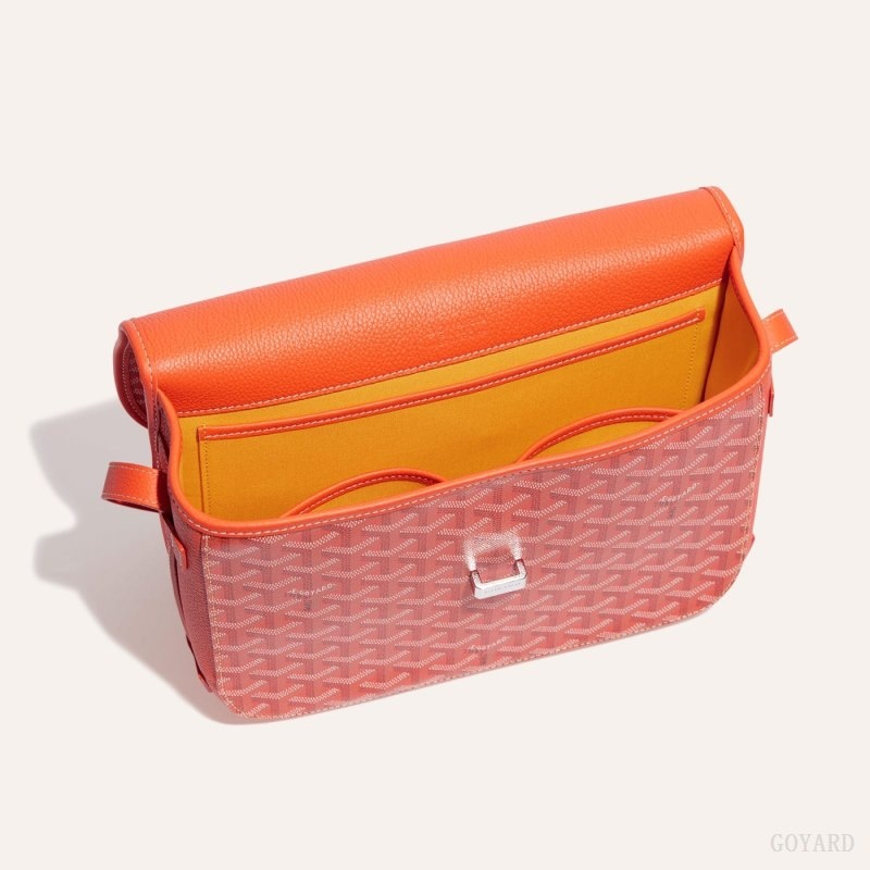 Goyard Belvedere MM Bag Orange | AHQK9193