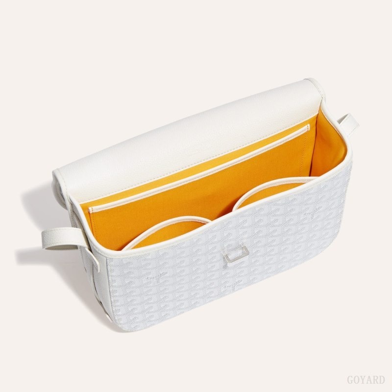 Goyard Belvedere MM Bag White | ZTBK9447