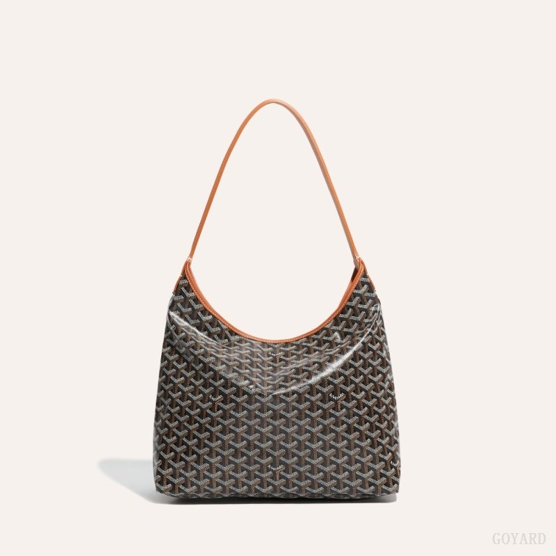 Goyard Bohème Hobo Bag Black / Brown | CZTK6286