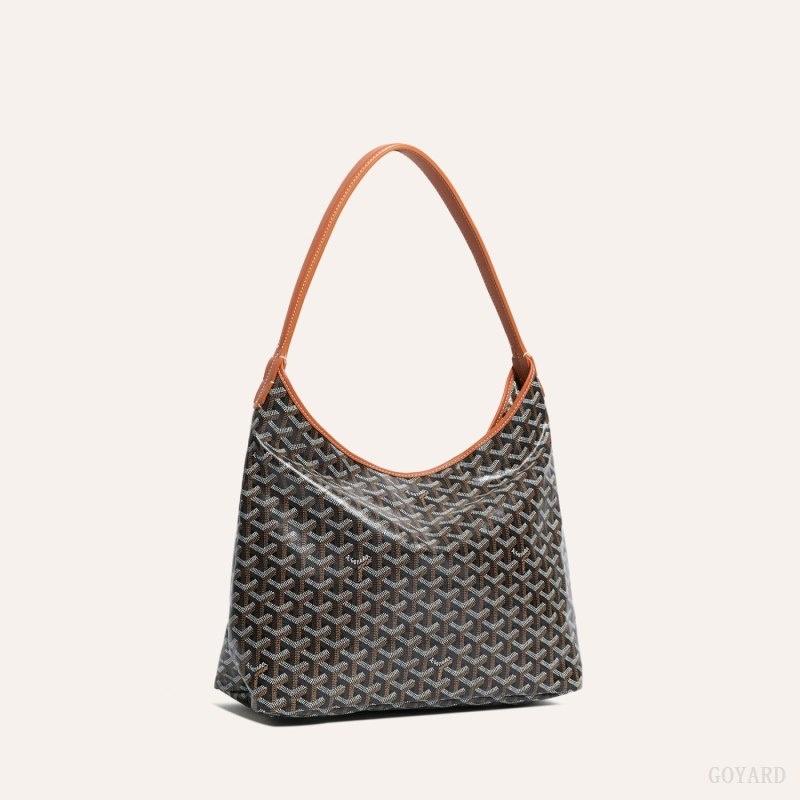 Goyard Bohème Hobo Bag Black / Brown | CZTK6286