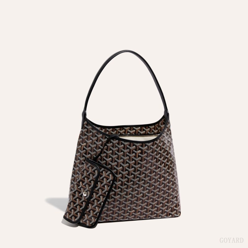 Goyard Bohème Hobo Bag Black | UPUN7188