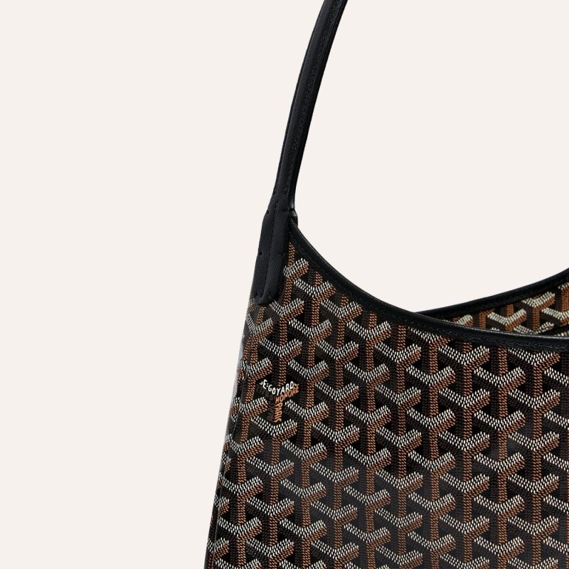 Goyard Bohème Hobo Bag Black | UPUN7188