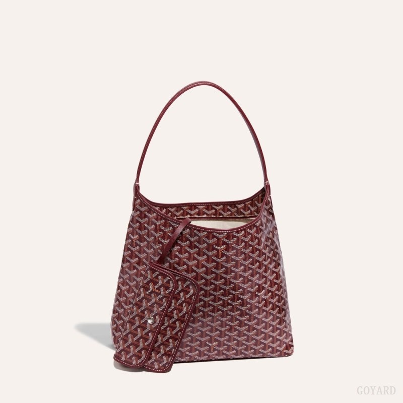 Goyard Bohème Hobo Bag Burgundy | ZUEB4862