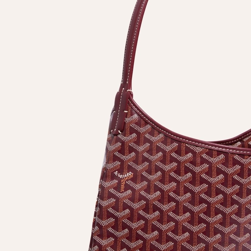 Goyard Bohème Hobo Bag Burgundy | ZUEB4862