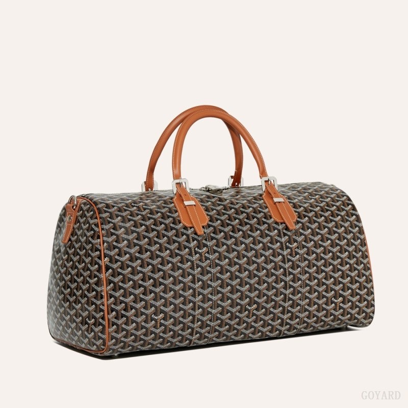 Goyard Boston 50 bag Black / Brown | FLBU5634