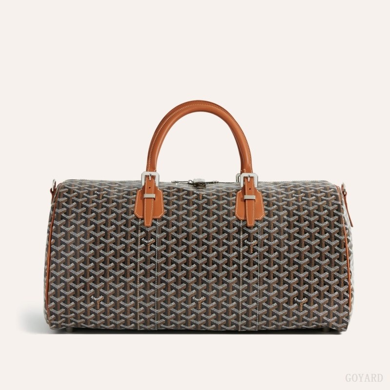 Goyard Boston 50 bag Black / Brown | FLBU5634