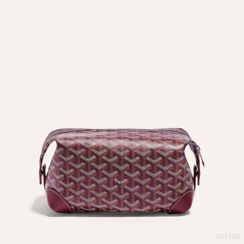 Goyard Bowling 25 Toiletry Bag Burgundy | VKYG2220