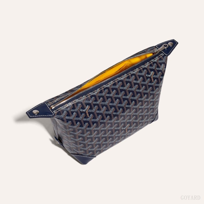 Goyard Bowling 25 Toiletry Bag Navy Blue | INTJ5022