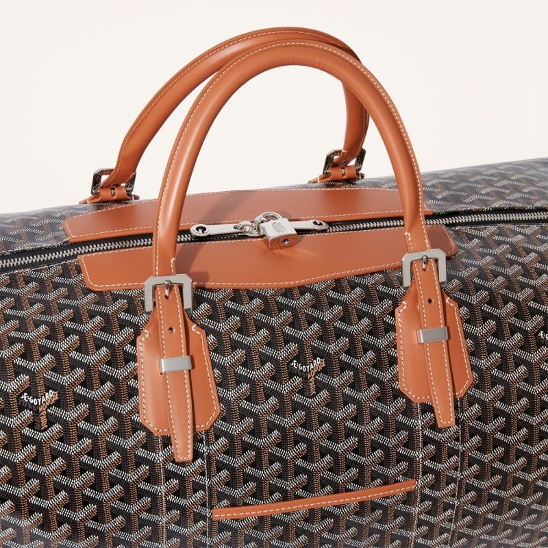 Goyard Bowling 55 bag Black / Brown | QDYN0960