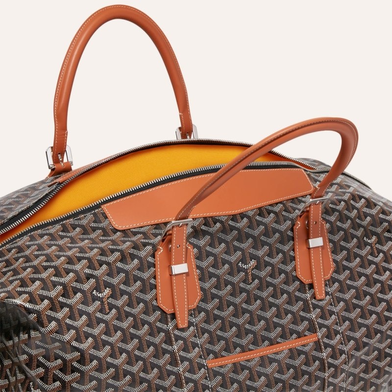 Goyard Bowling 55 bag Black / Brown | QDYN0960