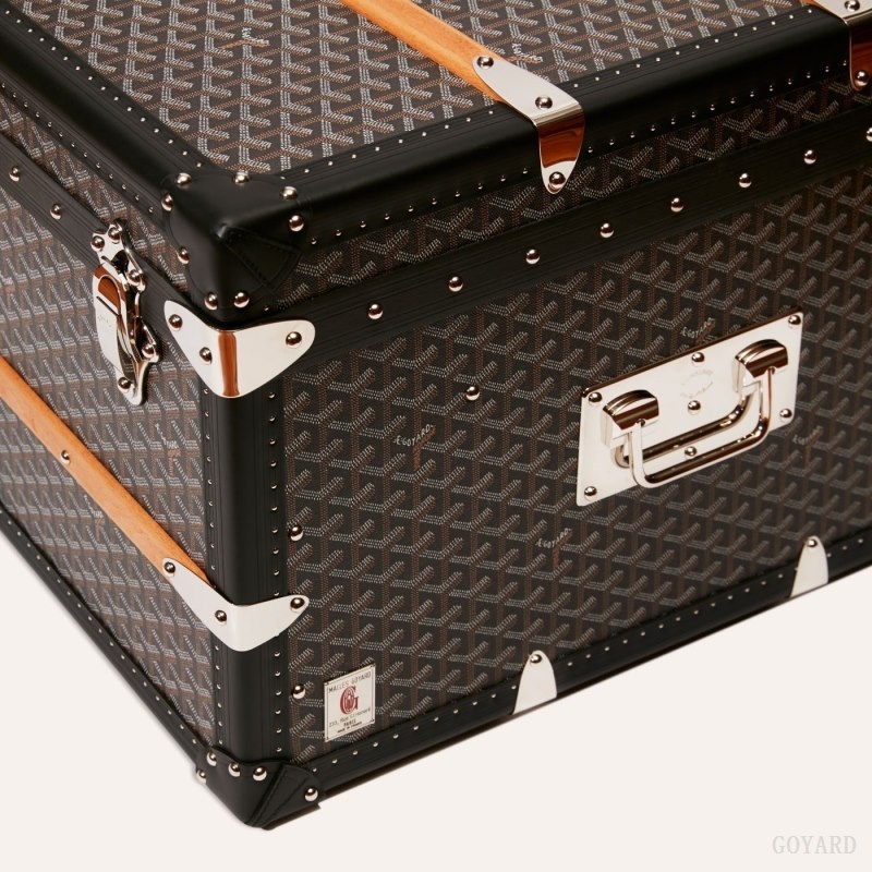 Goyard CABINE TRUNK Black | QVAE1979