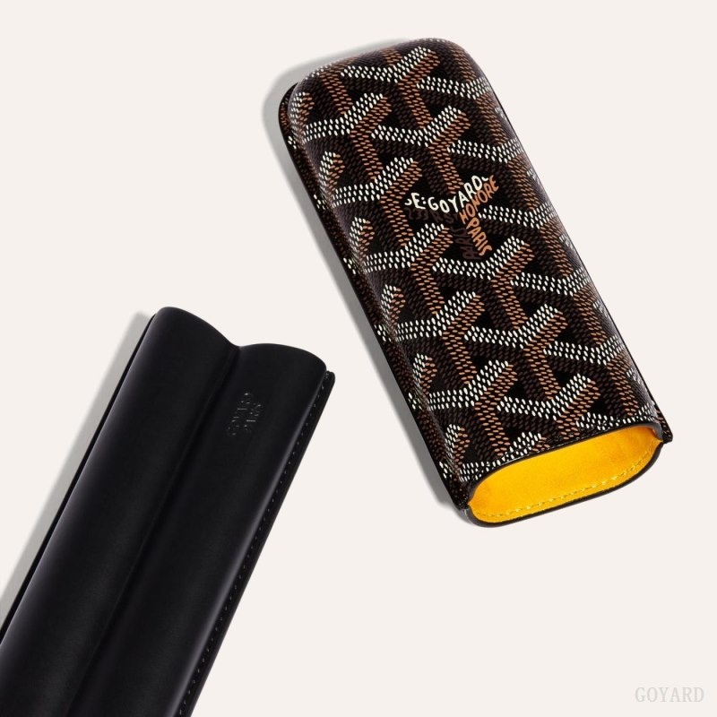 Goyard CHURCHILL 2 CIGAR CASE Black | MPOF7740