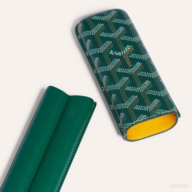 Goyard CHURCHILL 2 CIGAR CASE Green | ORPO7271