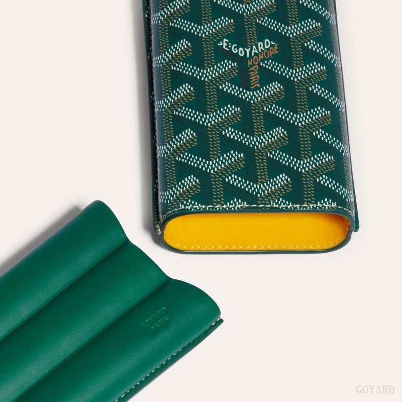 Goyard CHURCHILL 3 CIGAR CASE Green | LFTR6847