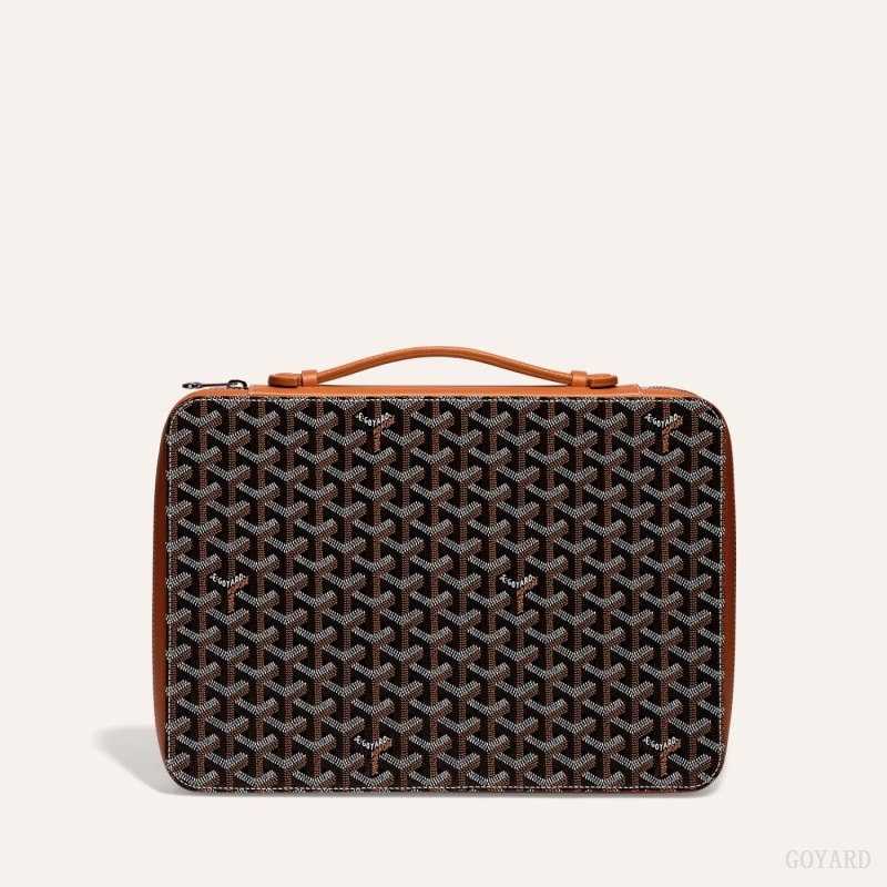 Goyard COMPAGNON UNIVERSEL A4 Black / Brown | FDOU6721