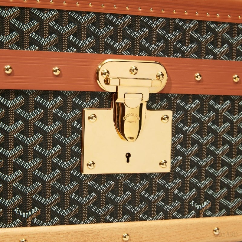 Goyard COURRIER TRUNK Black / Brown | IHHL8534