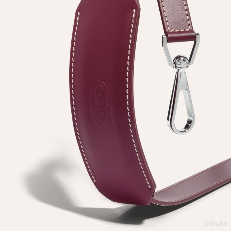 Goyard CUIR MM STRAP Burgundy | YNGB2056