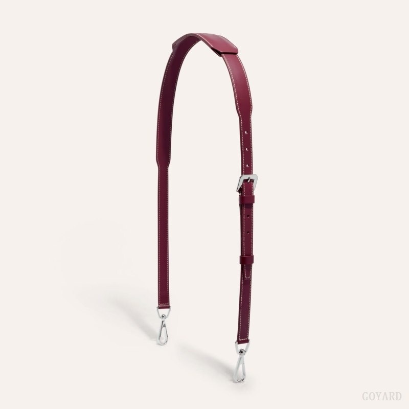 Goyard CUIR MM STRAP Burgundy | YNGB2056