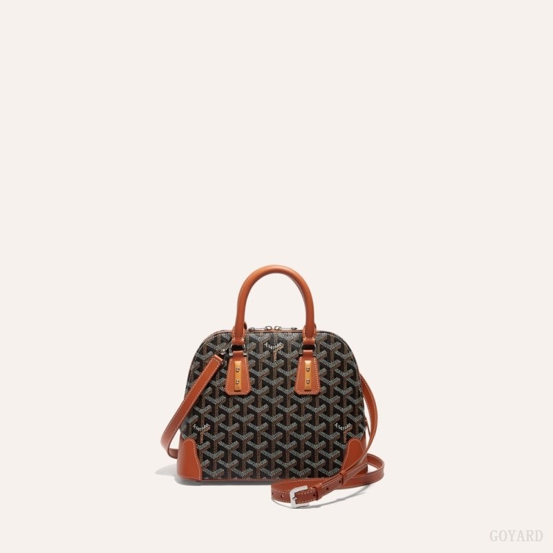 Goyard CUIR PM STRAP Black / Brown | XZSK9493